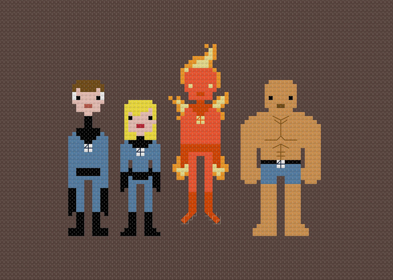 Illustration for article titled I Want All These Impossibly Cool 8-Bit Cross-Stitches